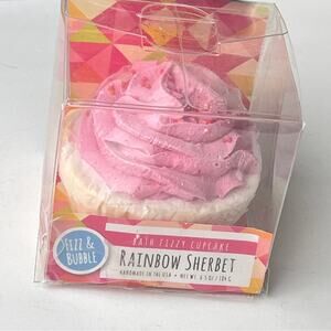 Bath Fizzy Rainbow  Bubble Sherbet Cupcake Bath Time Accessories  New in Box